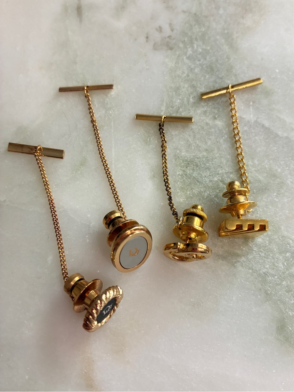 Lot of 4 Dior Tie Tacks - Picture 3 of 5